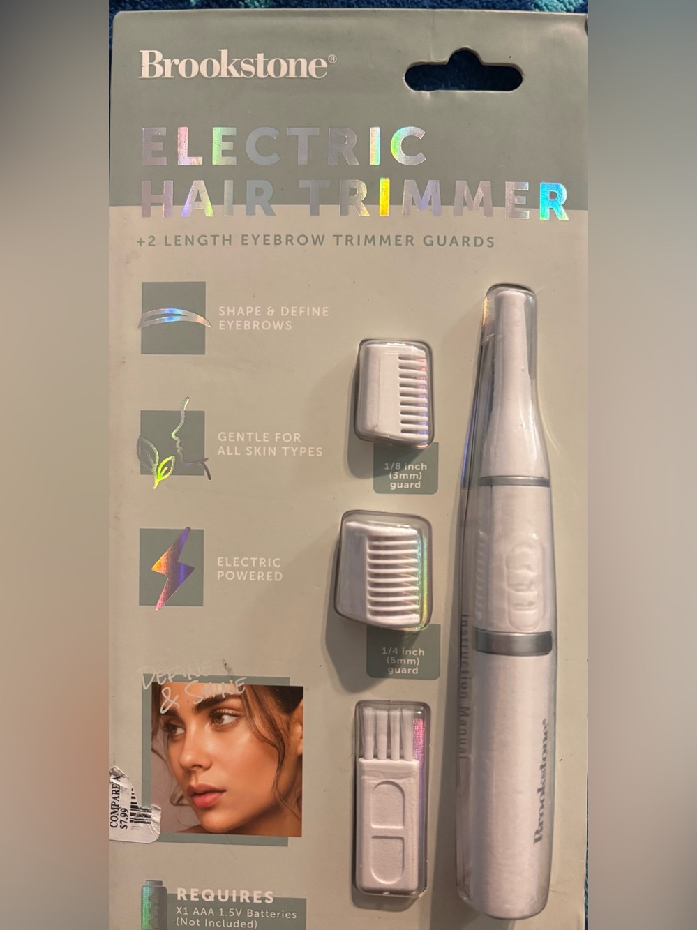 Brookstone Eyebrow Razor | Facial Hair Removal for Women for Fine Eyebrow